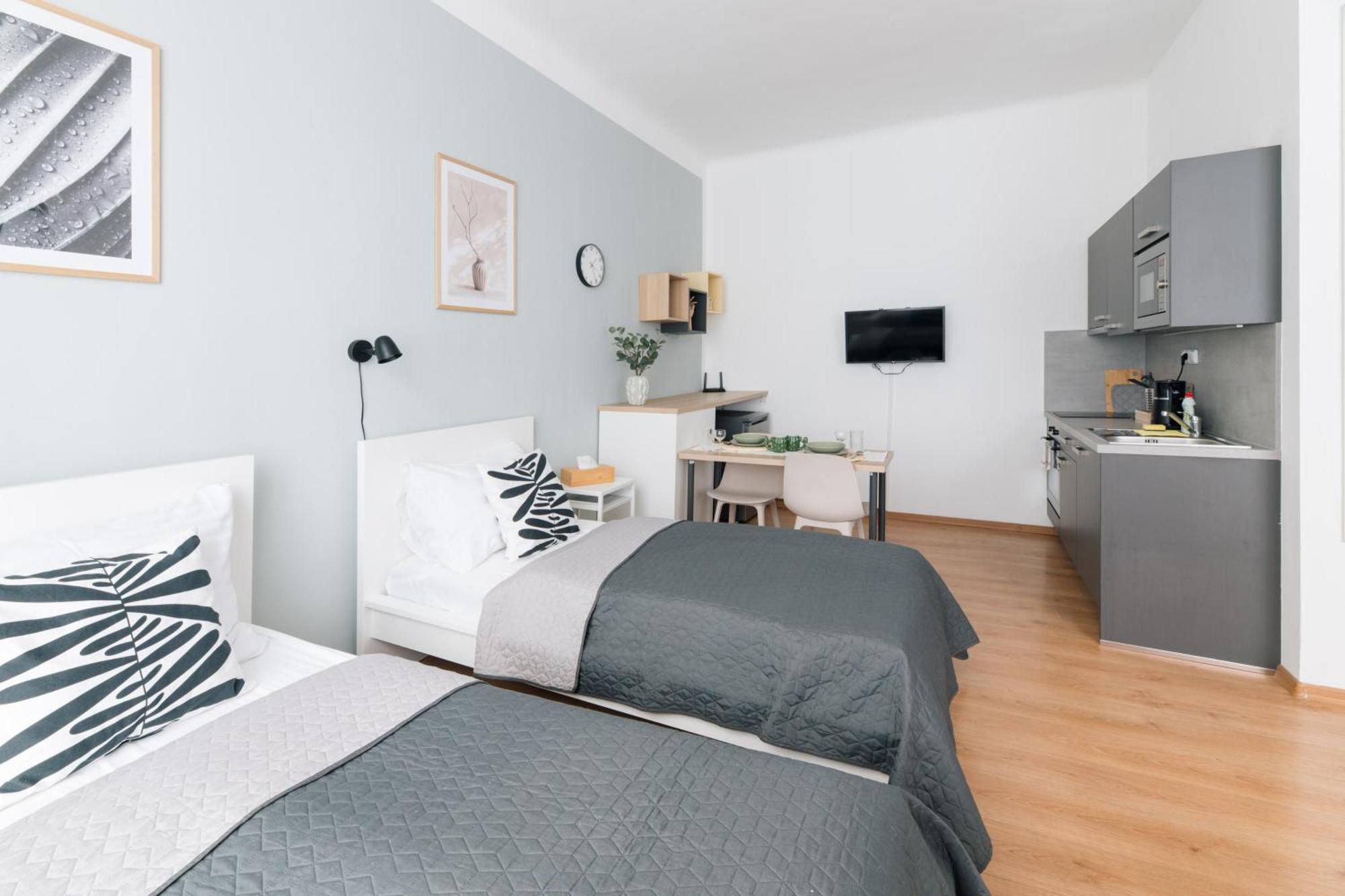 7 NIGHTS Apartments Dominikánské n. Brno Esterno foto